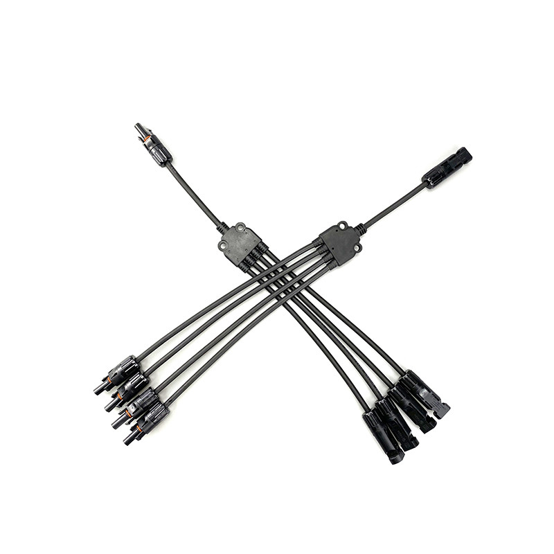 MC4 R4 Connettore per pannello fotovoltaico a Y Branch da 1 a 4 Split 50Hz