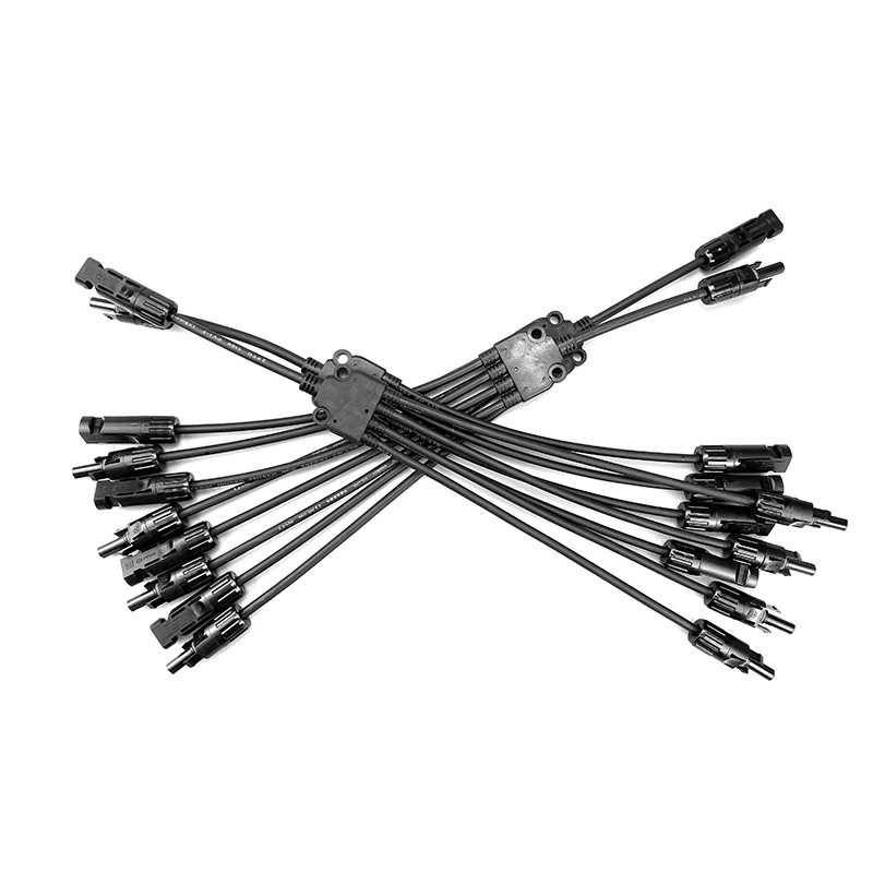 MC4 R4 Connettore per pannello fotovoltaico a Y Branch da 1 a 4 Split 50Hz