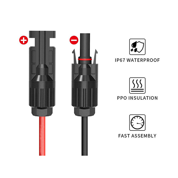 Cavo di prolunga per energia solare da 10 mm Pv1 F Dual Pv Wire Single Core 6 mm