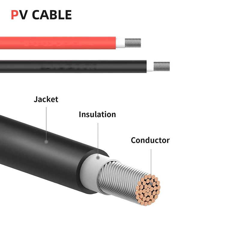 Cavo di prolunga per energia solare da 10 mm Pv1 F Dual Pv Wire Single Core 6 mm