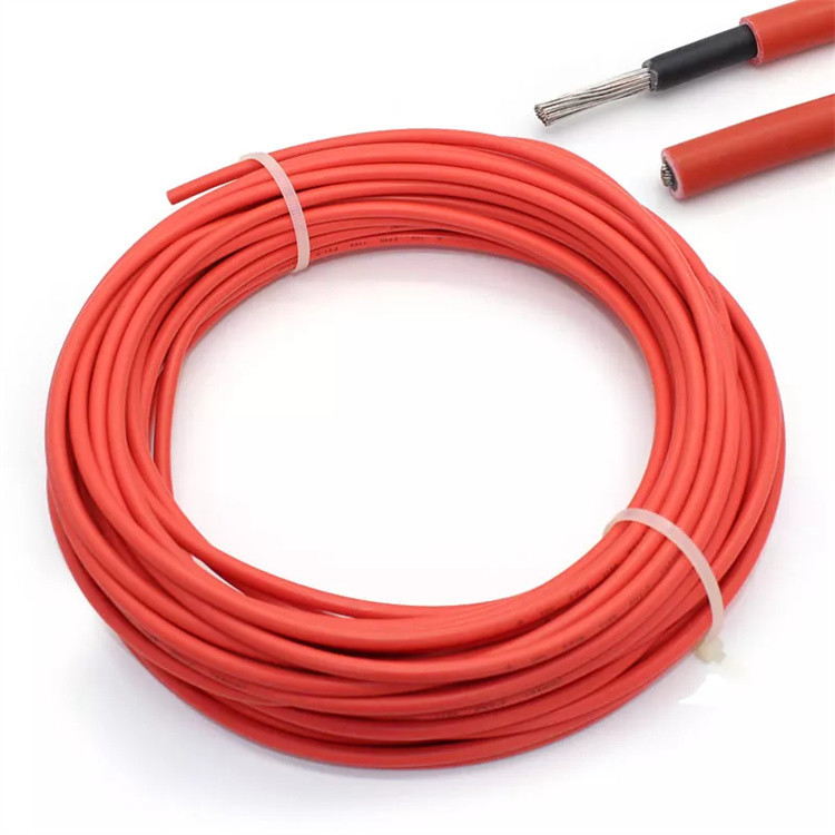 Il motociclo solare PV del crogiolo di 6 AWG cabla la potenza della batteria di rame pura a 20 pollici