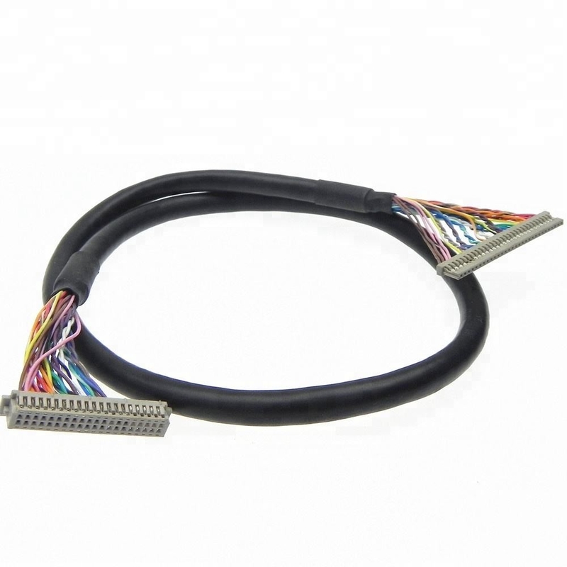 Pin LCD su ordinazione dell'incavo DF20-20DS-1C 20 del passo dell'assemblaggio cavi Df13 1.25mm dell'esposizione LVDS di