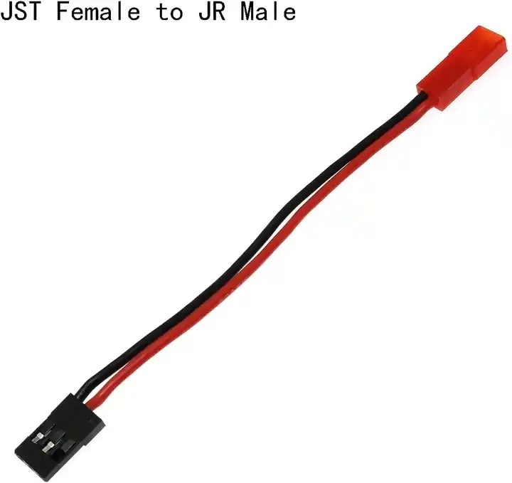 Spina di JST al maschio del connettore di JUNIOR ed adattatore del cavo femminile al servo per i camion RC FPV che corrono elicottero radiocomandato
