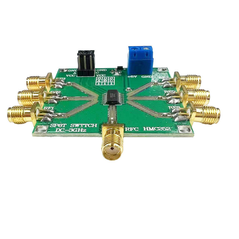 Assemblaggio di circuiti PCB per controller motore HMC252 DC-3GHz RF non competitivo chiave SP6T chiave RF CATV/DBS MMDS per 3V-5