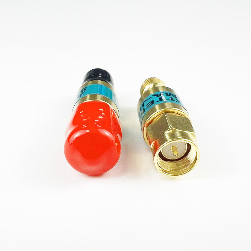 2W DC-6GHz SMA Maschio a SMA Femminile Attenuatore RF coaxiale 1/2/3/5/6/10/15/30db Attenuatore SMA connettori fissi Piastra d'oro