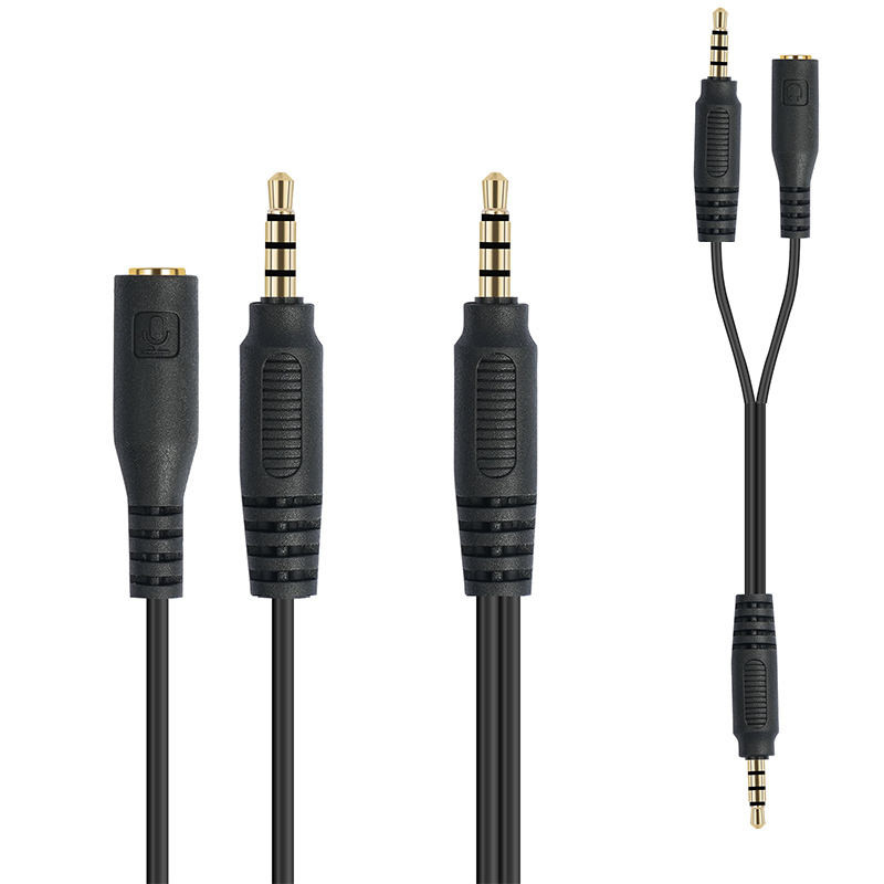 2 in 1 estensione di conversione del cavo 3.5 Stereo Plug to 3.5 Stereo Plug to 4/1 