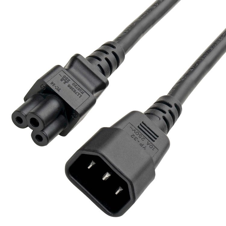 RY connettore adattatori C14 a C5 cavo di adattatore di alimentazione 7a 250v 18 Awg