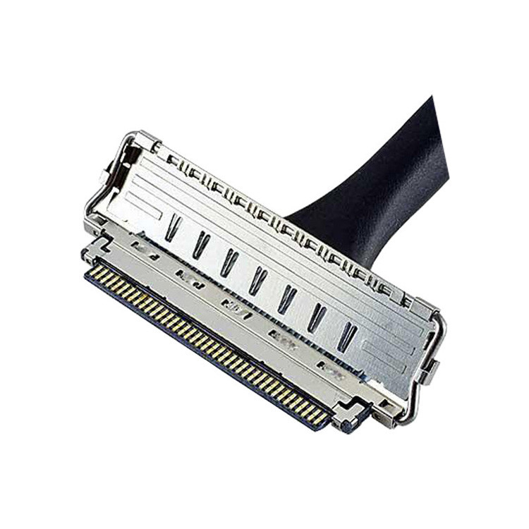 Collegamento orizzontale con connettore micro coassiale IPEX Cabline CA II 20679-030T-01 Micro cavo coassiale 0,4 mm Pitch