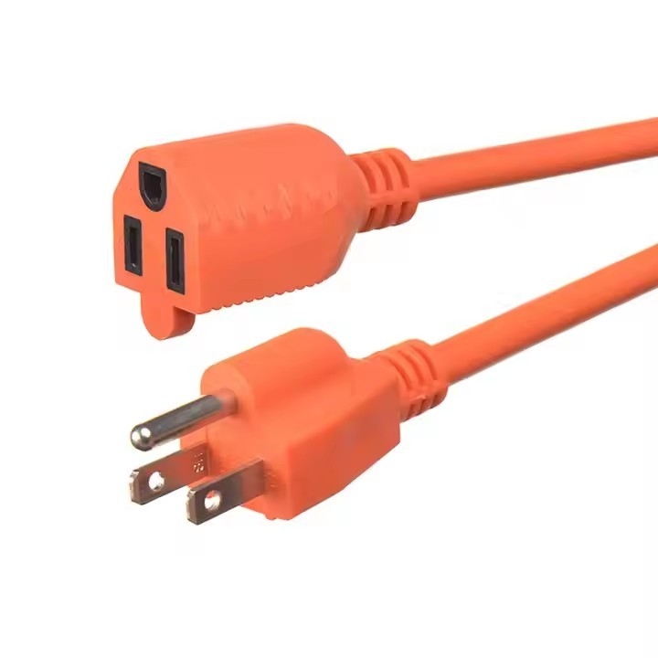 SJWT #12/14/16 AWG cavo di estensione 10A 13A 15A 125V tipi di messa a terra 3pin elettrico 125v USA cavi di alimentazione