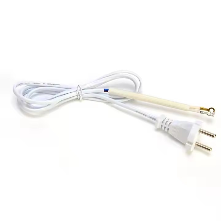 Vendita a caldo 2 pin 220v 16a filo intrecciato cavo di alimentazione cavo a LED lampada E27 Dc rame Karachi cavo di alimentazione per ferro in Pakistan