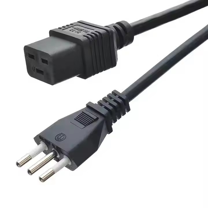 Iec-60320 3 Prong H05vv - F 3G 0,75 connettore C19 a C20 connettore conduttore di rame cavo di alimentazione per elettrodomestici