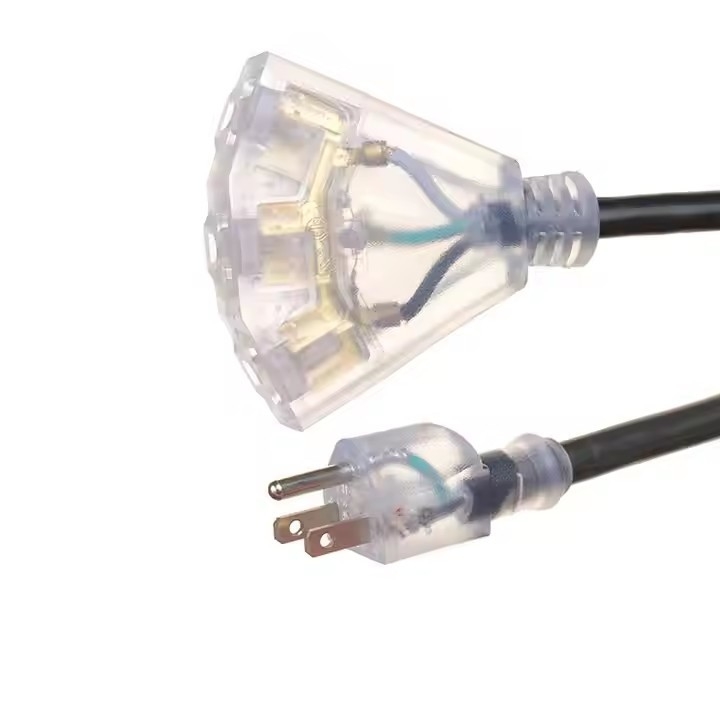 ETL approvazione Heavy Duty US 3-prong 10 ft lunghezza 12 calibro cavi di estensione 50 piedi 2 prong cavo leggero