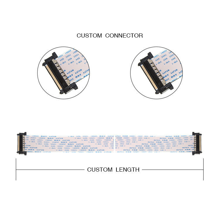 Cable FFC FPC a 16 pin con passo di 0,5 mm Tipo A 20628 80C 60V VW 1 LVDS Display Connector