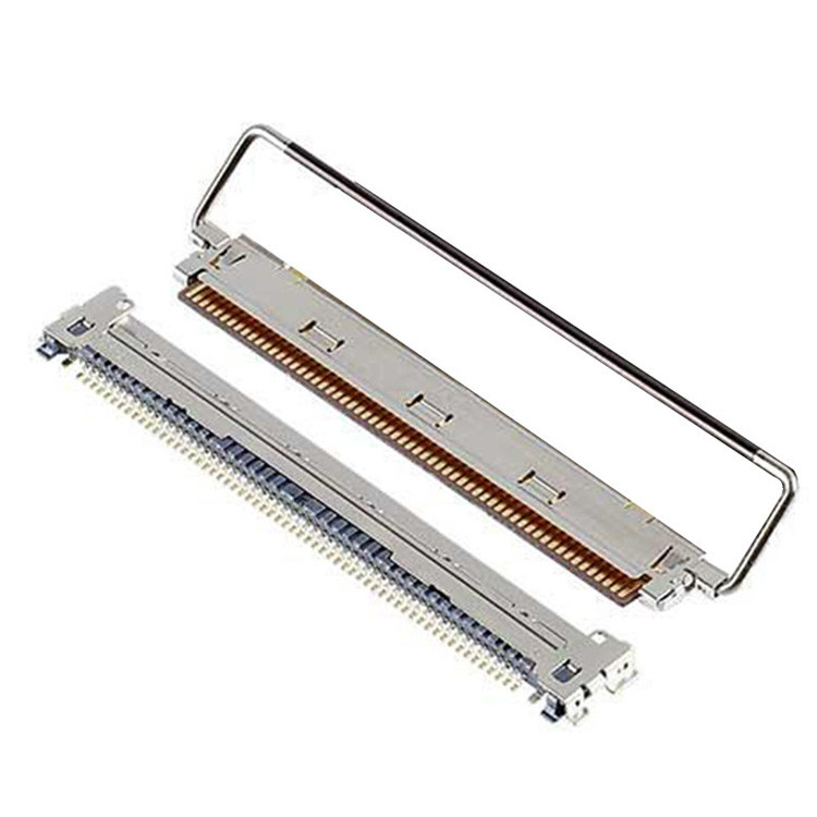 Fabbrica 60P IPEX CABLINE-CAF 20858-060T-01 0,4mm Pitch Tipo di accoppiamento orizzontale FPC connettore a presa con blocco meccanico