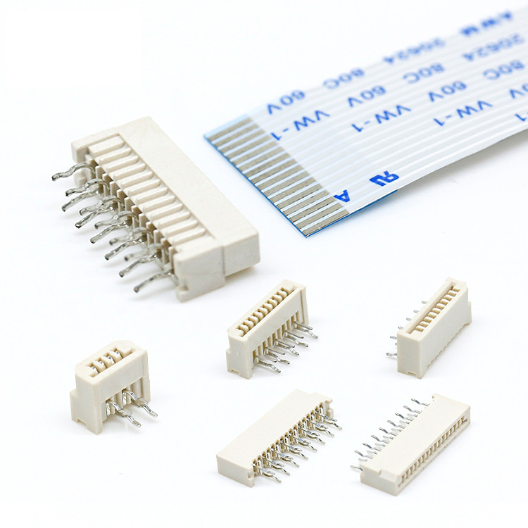 Custom 1.25mm Pitch Awm 20624 80c 60v Vw 1 FFC FPC Connector 16 24 45 80 Pin Wire Harness Flessibile Flat Cable PCB Socket