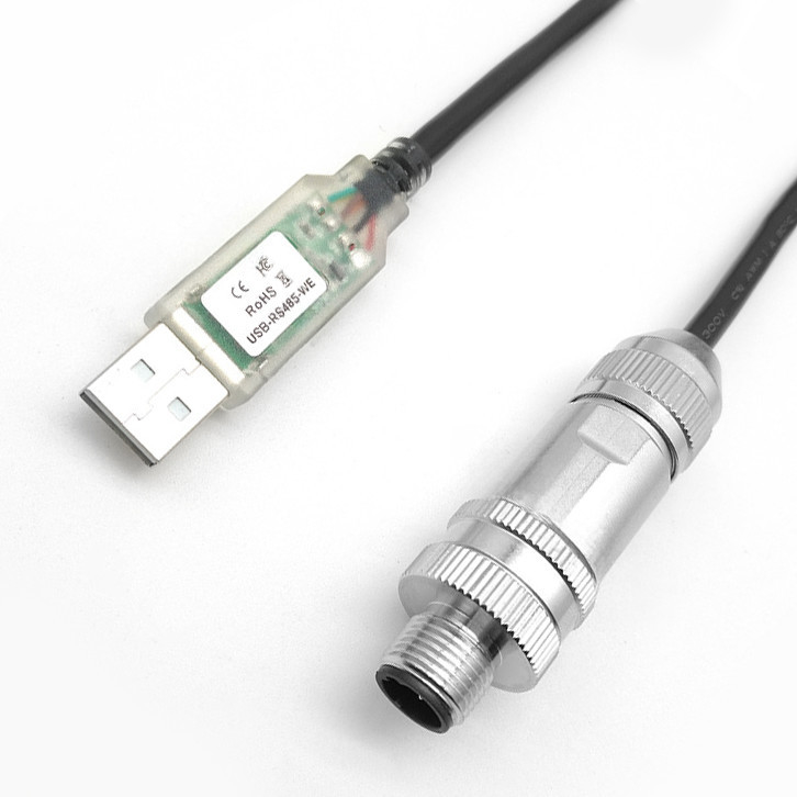 Collegatore dedicato robot industriale USB a RS485 cavo seriale a M12 maschio e femmina connettore metallo testa impermeabile