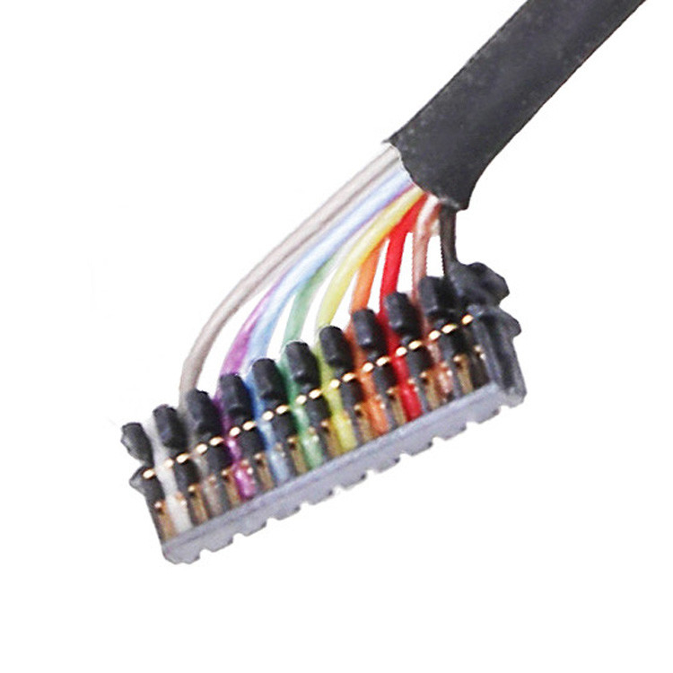 Fabbrica personalizzata Assemblaggio di cavi 0.6 PITCH JST 04XSR-36KHF 06XSR-36KHF 10XSR-36KHF Micro connettori coaxi