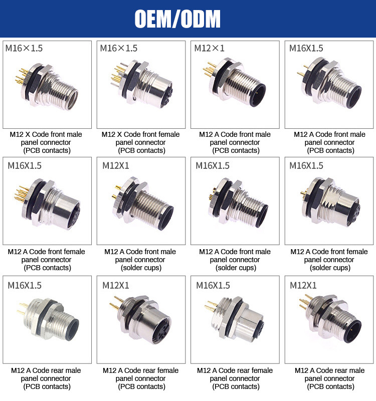 Fabbrica MD WF 6 Pin Mini Din Cable, IP67 Diretto Isobus Cable Lvds Display Connector