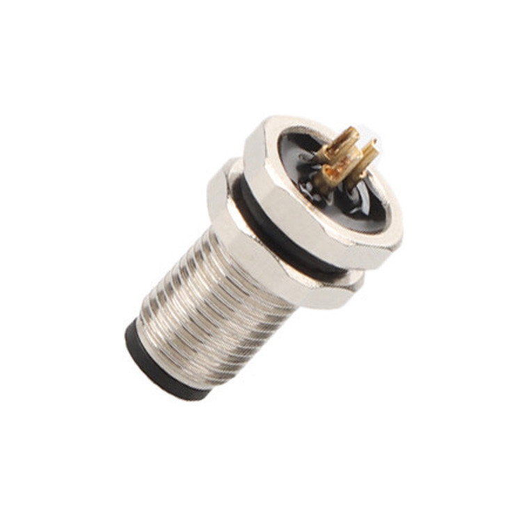Collegamento circolare M5 Codice-A 2Pin 3Pin 4Pin Collegamenti industriali M5Z03AA0OCJ009-M5 Blocco frontale
