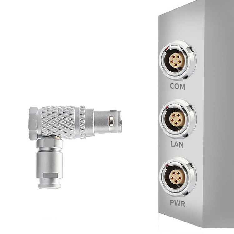 Collegatore di controllo industriale di fabbrica Serie B T3 5Pin 90° angolo retto Collegatore circolare