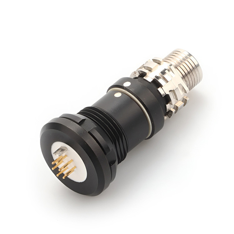 Trasmissione di dati ad alta velocità - connettore circolare impermeabile industriale X serie 8P connettore militare femminile