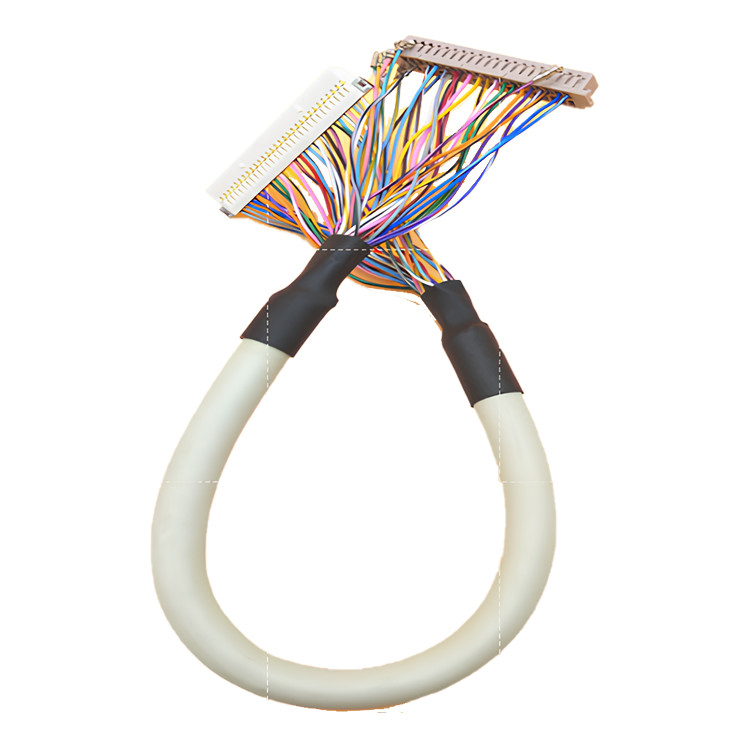 Spina principale di Pin di  30 dell'assemblaggio cavi dell'arcobaleno LVDS del convertitore dell'affissione a cristalli liquidi 40 al Pin DF13-40DP