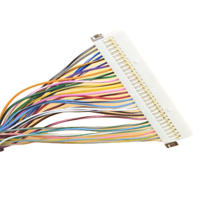 Spina principale di Pin di  30 dell'assemblaggio cavi dell'arcobaleno LVDS del convertitore dell'affissione a cristalli liquidi 40 al Pin DF13-40DP