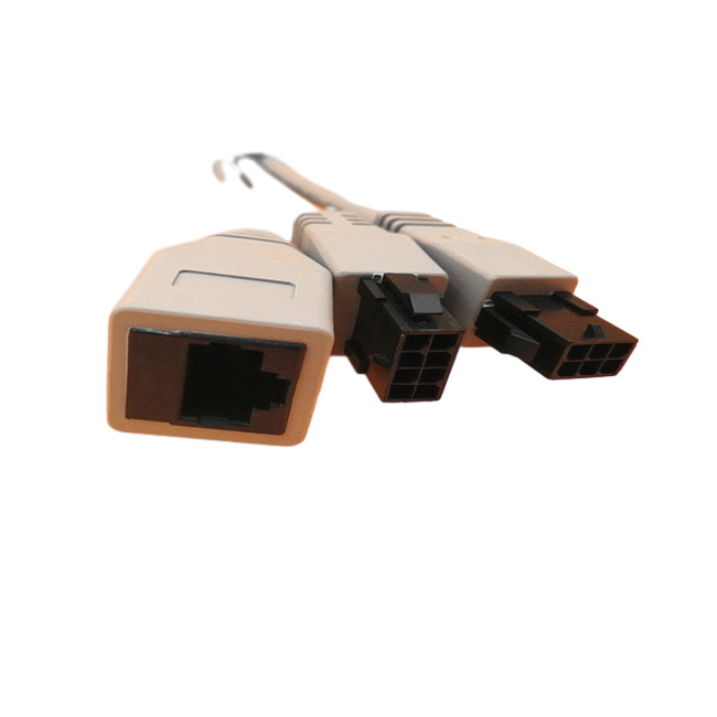 Assemblaggi cavi su ordinazione di Molex43025-2400 3.0mm al Pin femminile 6 dell'incavo RJ45 Molex 4.2mm