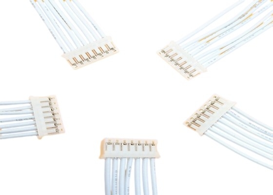 Cablaggio su ordinazione bianco del cavo UL1007 ogni fermaglio del lato PHR-7 Pa66 pH 2.0mm