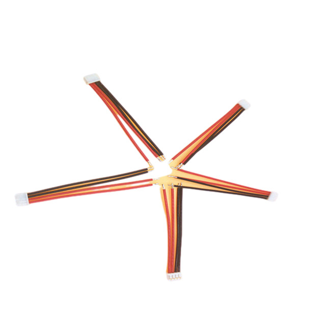Femmina del passo di MOLEX 51021 4pin 1.25mm con 24 cablaggi del cavo di AGW per pastella