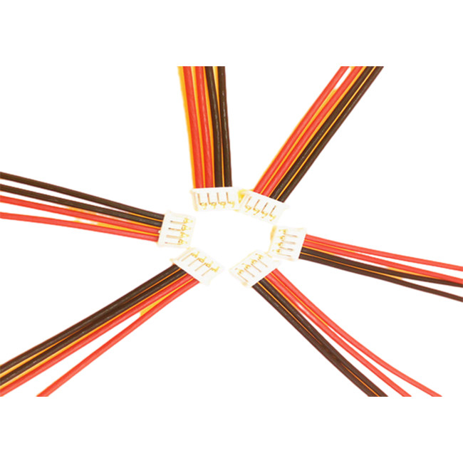 Femmina del passo di MOLEX 51021 4pin 1.25mm con 24 cablaggi del cavo di AGW per pastella