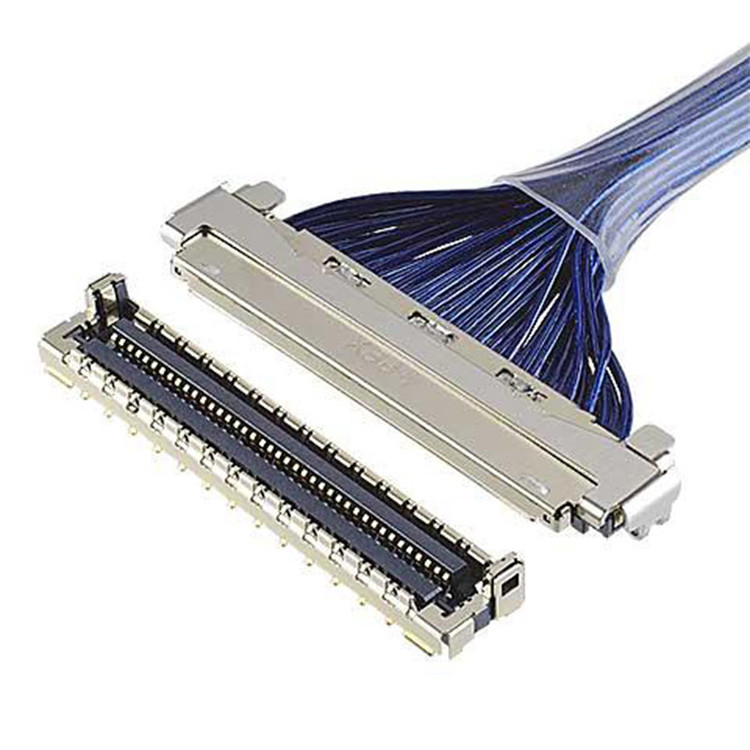 Cavo LVDS a scudo EMI con connettore micro coassiale I-Pex con passo di 0,4 mm, dotato di 20788 20679 30-pin 40-pin 50-pin