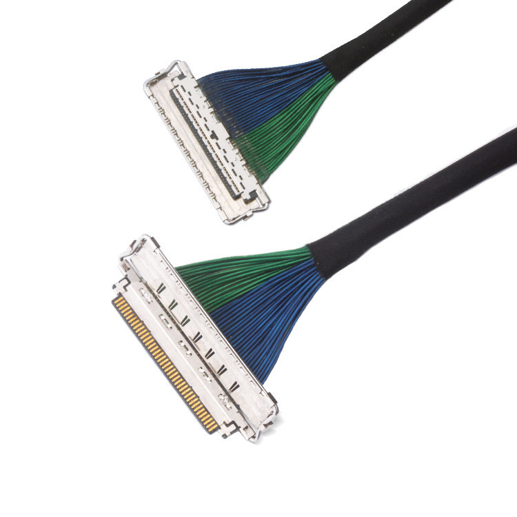 Cavo LVDS a scudo EMI con connettore micro coassiale I-Pex con passo di 0,4 mm, dotato di 20788 20679 30-pin 40-pin 50-pin