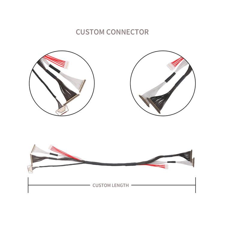 I-PEX 20531-034T-01 con un passo di 0,25 mm Cable personalizzato per 20633-210T-02S con lo stesso passo di 0,25 mm