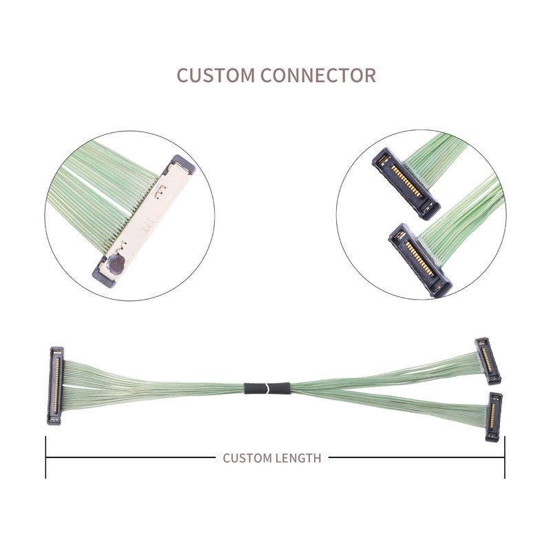 I-Pex Cabline ss 35P Micro Cable Coaxial 20380-035t-06 Lvds Connector 0,4 mm Verticale
