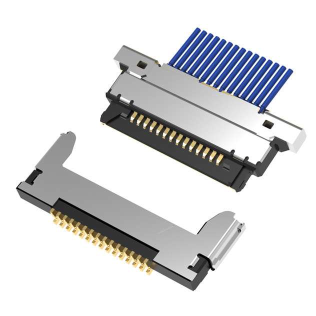 Assemblaggio di cavi coassiali micro 20345-015T-32R con 15 perni, con un passo di 0,4 mm e un tipo di accoppiamento orizzontale microcoasso