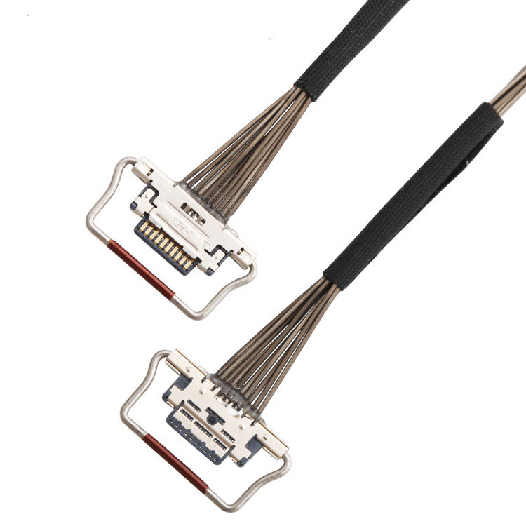 Fabbrica 10 Pin Micro Cable Coaxial 0.4mm Pitch 20633-310T-01S Lvds per telecamere termiche
