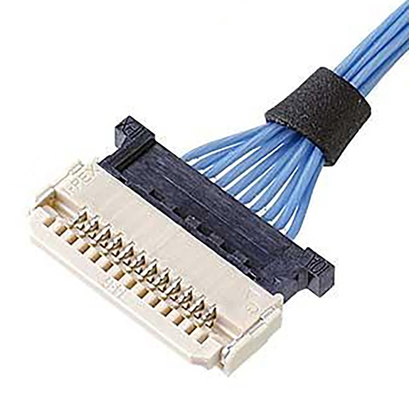 Micro Pin orizzontale della spina 8 del recipiente del passo DW-5 20598-008T-02 del cavo coassiale 0.5mm di Ipex