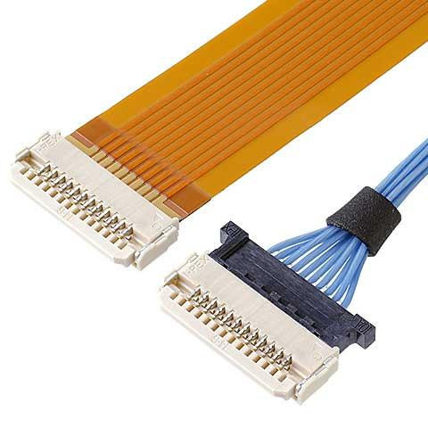 Micro Pin orizzontale della spina 8 del recipiente del passo DW-5 20598-008T-02 del cavo coassiale 0.5mm di Ipex