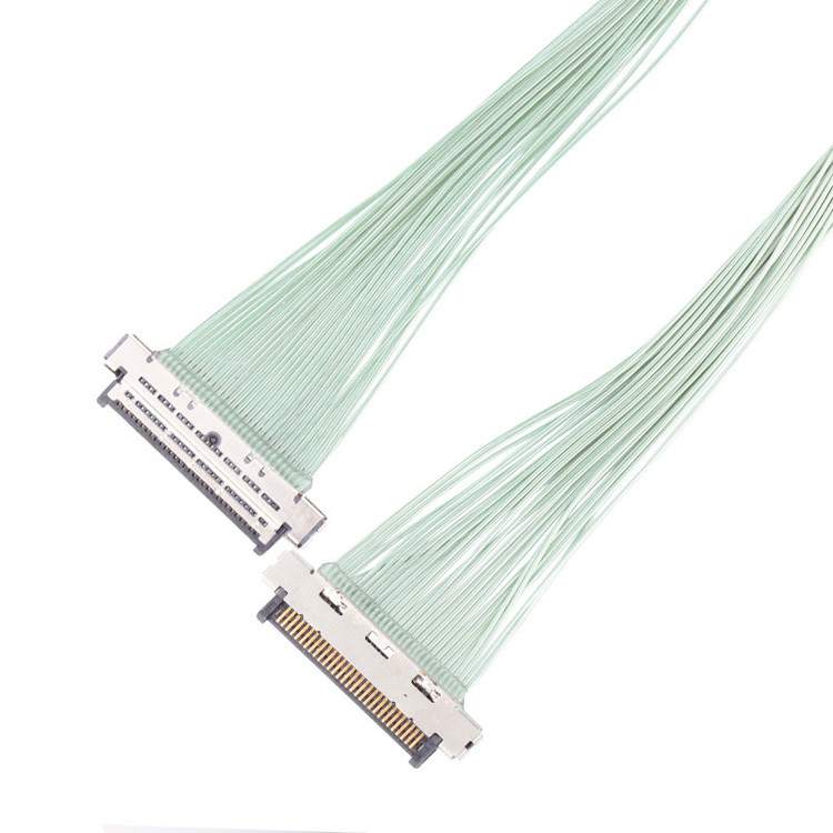 Collegatore per cavi coassiali micro KEL USL20 30SS con passo di 0,4 mm, connettore IDC