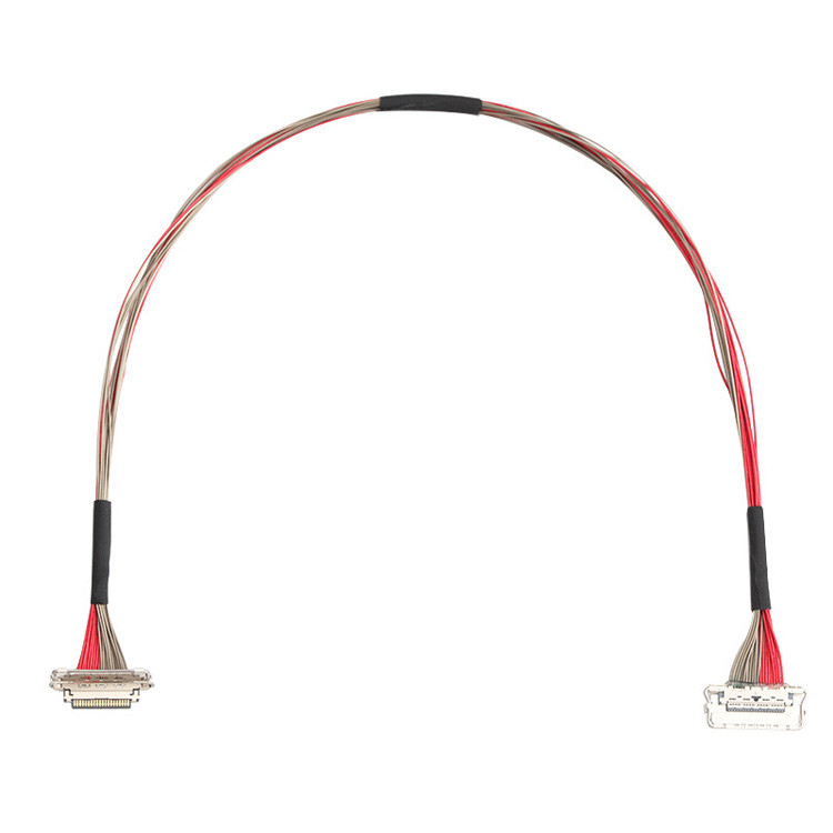 Fabrica Custom I-PEX 20679-020T-01 0,4 mm Pitch 20 Pin LVDS Cavo coaxiale 220 mm
