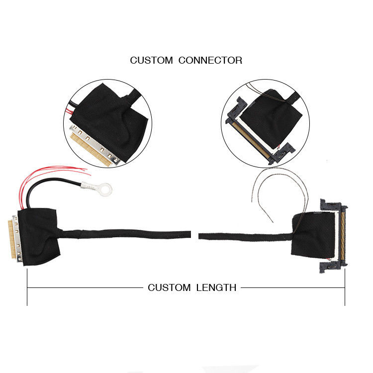32AWG LVDS Cable Assembly 40 Pin 88441-40 a 50 Pin JAE F1-RE51HL