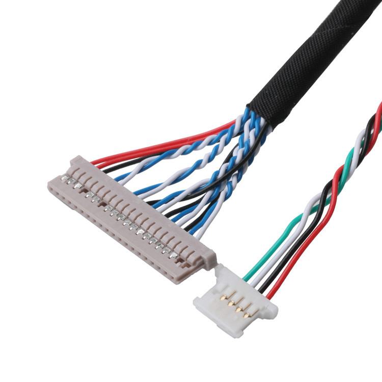 Connettori di cavi LVDS Trasferimento dei dati del segnale da DF14-20P-1.25H al connettore PH2.0-6P e terminale DH2.0-T