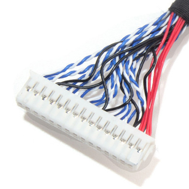 Assemblaggio di cavi LCD LVDS 1.0mm Pitch JAE Fix-30ssl-Hf To  DF13 EDP 26AWG