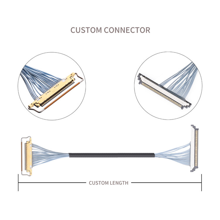 Cavi di coassiale coassiali fini extra del connettore di IDC micro KEL SSL20-40SB a SSL20-40SB