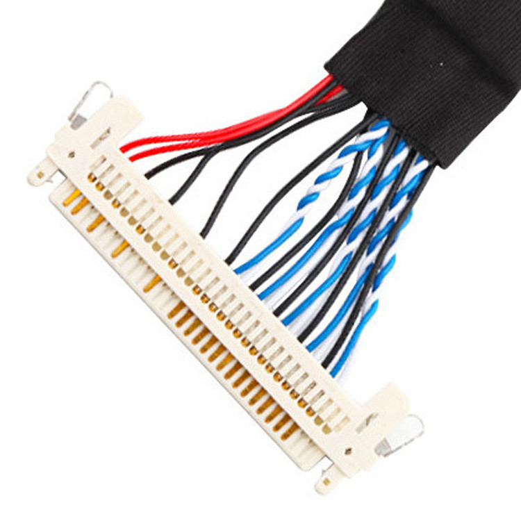 L'assemblaggio del cavo LVDS da JAE FI-S20S a FI-X30HL, con un passo di 1,25 mm e indicato per 500VAC
