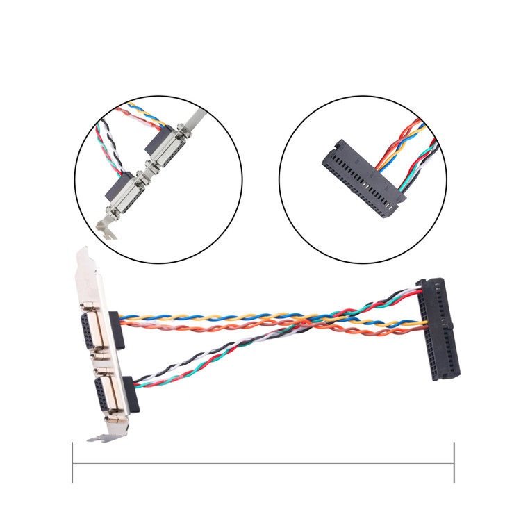 2 Pin 205205-2 della femmina 15 del connettore del cavo Db15 di Lvds di paia elettrico al Pin 40