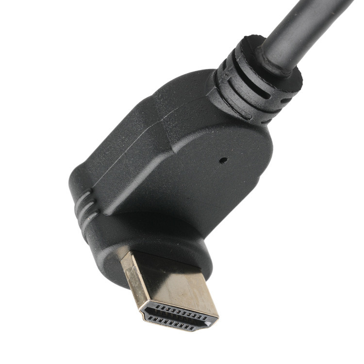 Assemblaggio di connettore HDMI-A verticale maschile a cavo LCD HDMI femminile a 19 pin