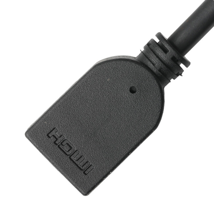 Assemblaggio di connettore HDMI-A verticale maschile a cavo LCD HDMI femminile a 19 pin