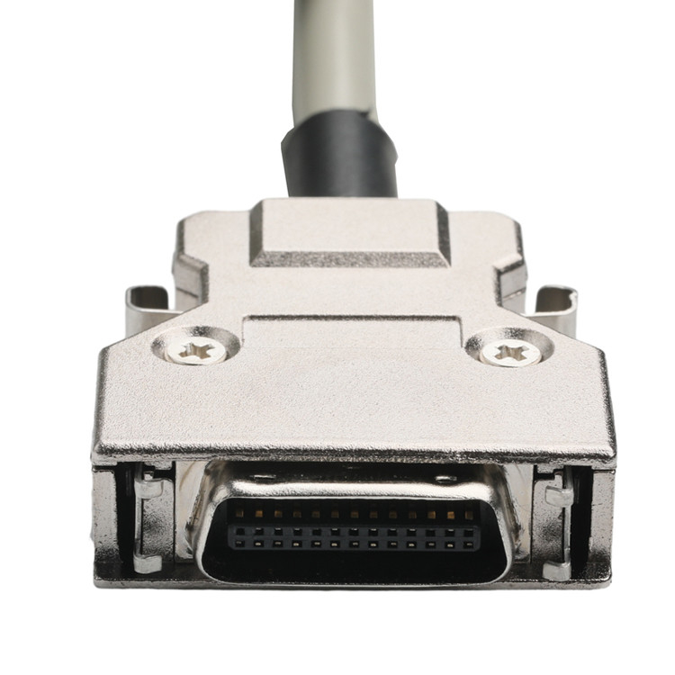 Hd D-Sub To Mdr Plug Connector Cabel 14p*28 Awg Od 7.0mm Beige Pvc Jack